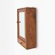 Wooden Wall‑Mounted Shaving Cabinet with Drawer, Belgium, circa 1920