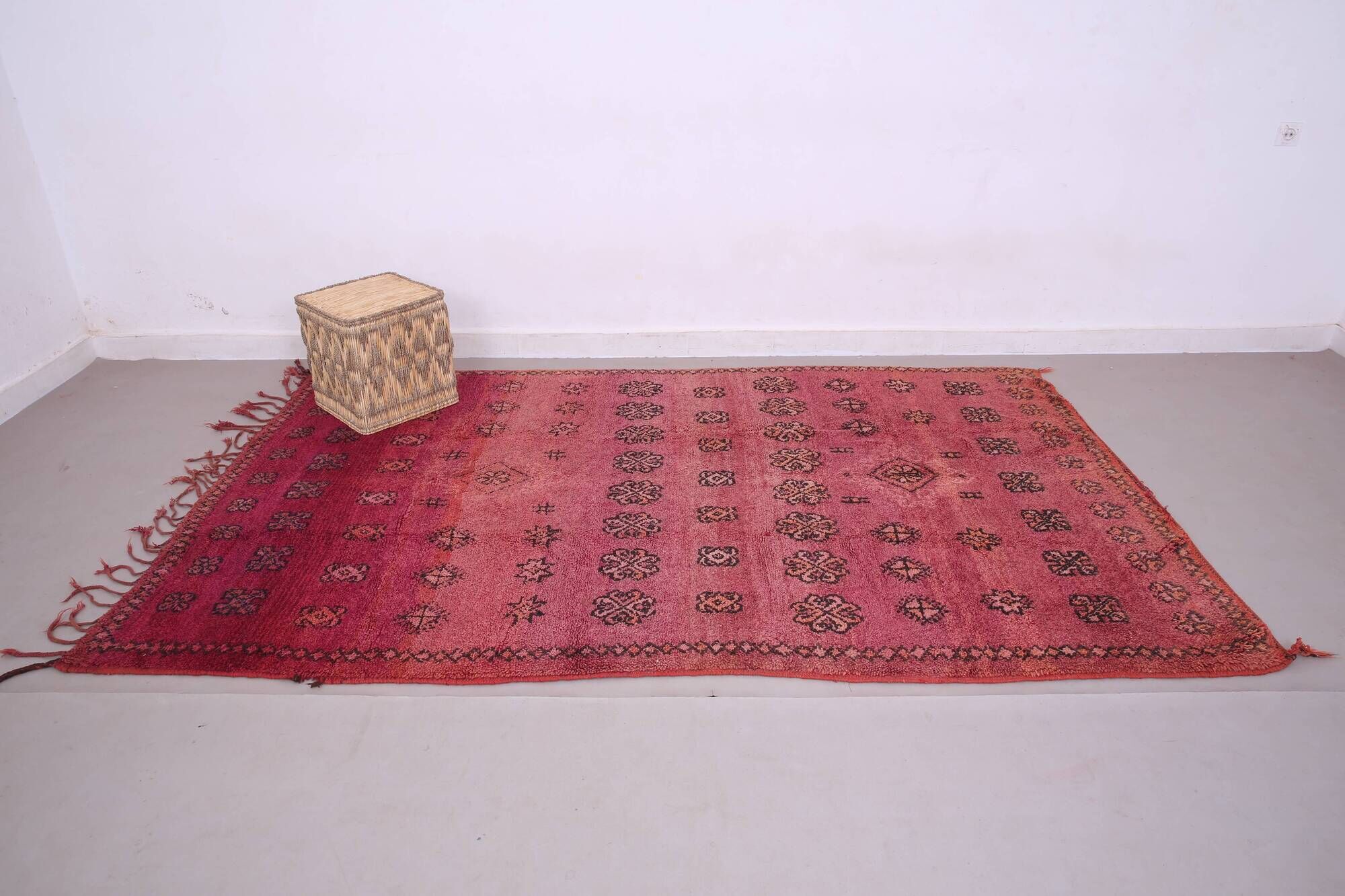 Vintage Moroccan Rug 171 x 275 cm - Berber Wool Rug - Handmade Rug Bohemian