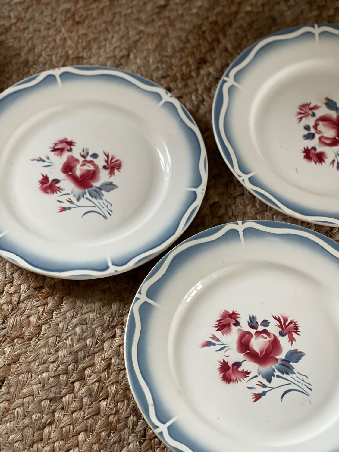 8 flat plates digoin sarreguemines