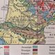 Old geological France map from 1921