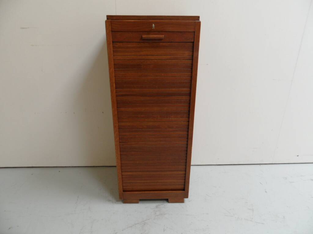 Vintage filing cabinet with roller shutter