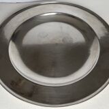 Circular pewter dish