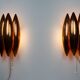 Paire de 2 appliques vintage danoises Kastor par Jo Hammerborg, Fog og Morup