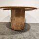 Round italian marble dining table 1970s