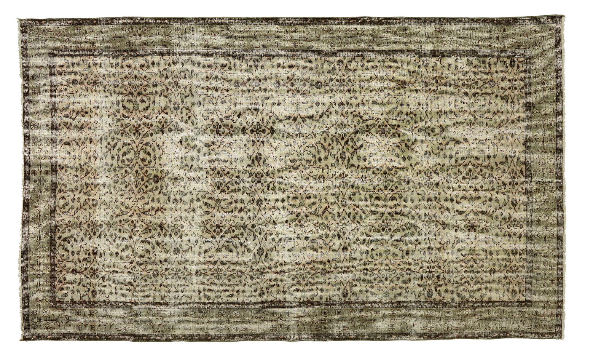 Anatolian handmade vintage rug 273 cm x 165 cm