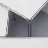 1970s nesting tables in white and chrome