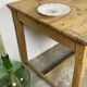 Table de ferme bois brut