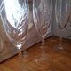 Lot of 5 champagne flutes in Epi model crystal and twisted foot