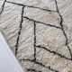 Moroccan Berber carpet Beni Ouarain with black graphic patterns 2,36x1.55m