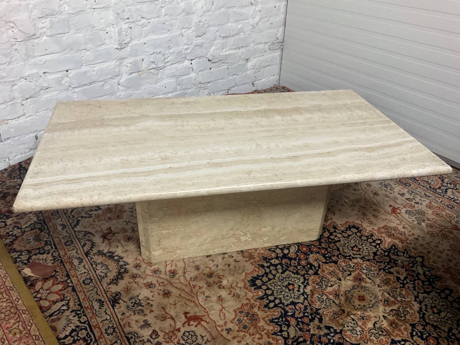 Travertine coffee table from the 70s