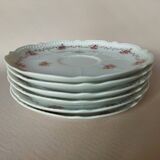 6 tasses Chapus Frères Limoges "Service Perle"