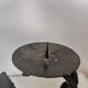 Vintage Forged Iron Grape Leaves Candlestick - Yugoslavia Mid-Century Decor
