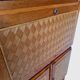 Vintage oak secretary with chestnut inlays – 1960