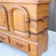 Rustic oak chest of drawers from the 1950s | Solid wood | Hand-forged fitti