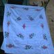 Vintage embroidered tablecloth 132 x 160 cm