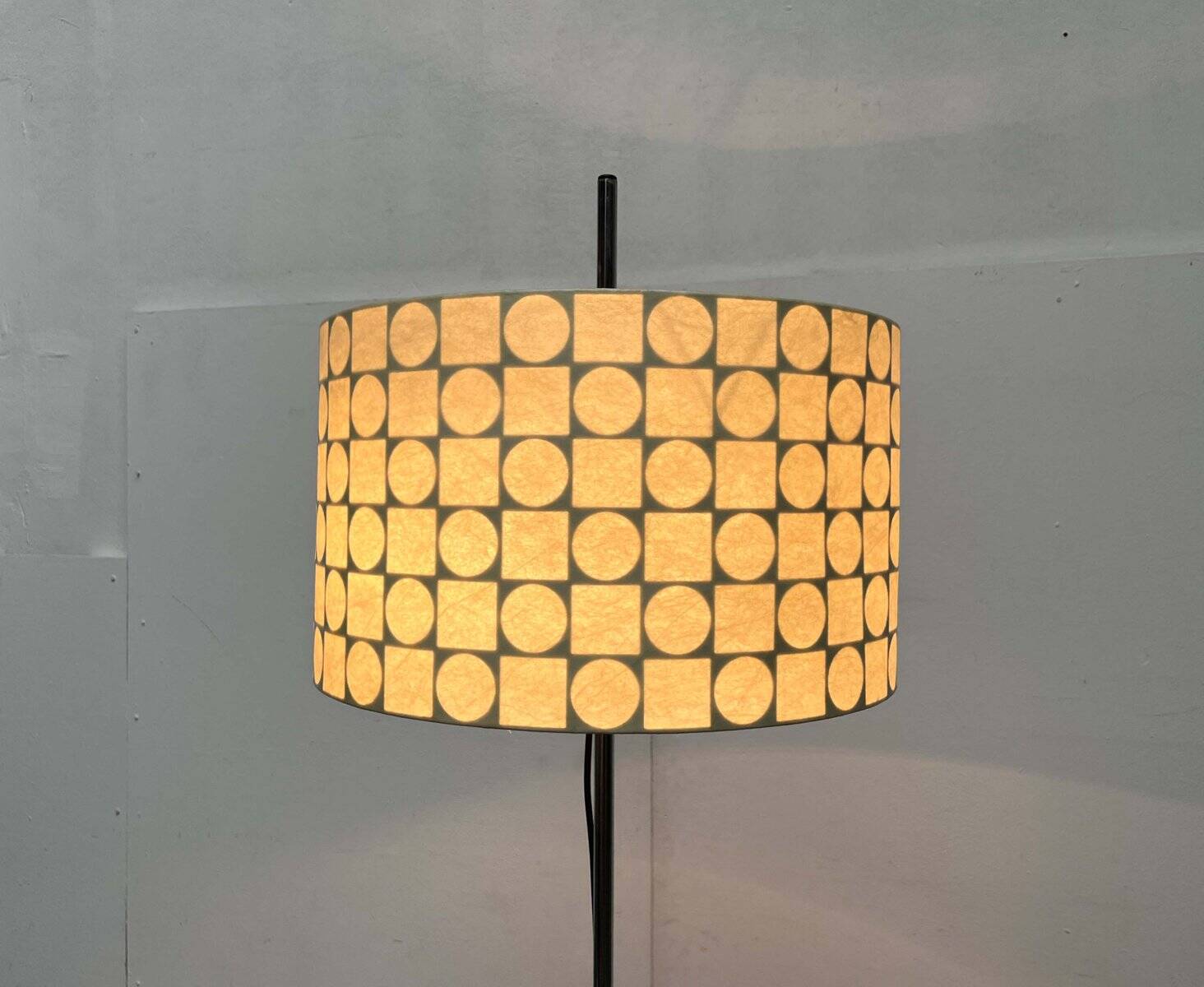Mid-Century Modern Cocoon Floor Lamp by Friedel Wauer for Goldkant Leuchten, 1960s