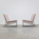 Rare 'Square Line' easy chairs by Kho Liang Ie for Artifort, 1958