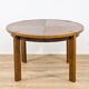 Extendable solid wood round table – 1970s modernist design