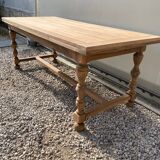 Extendable stripped farmhouse table 300 cm
