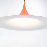 Large Trumpet Pendant In Orange By Claus Bonderup For Fog & Mørup From 1970