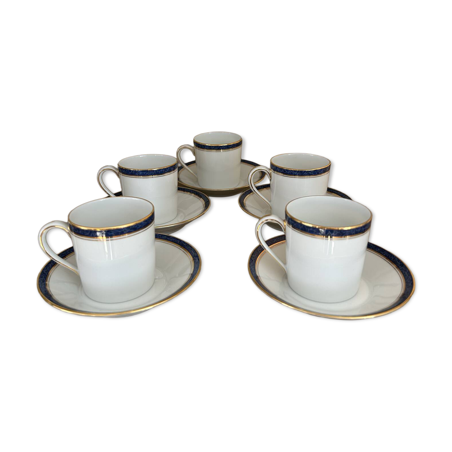 Coffee service CH. Field Haviland Limoges - 5 cups + saucers