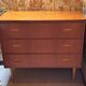 Commode 3 tiroirs scandinave en teck, 1970