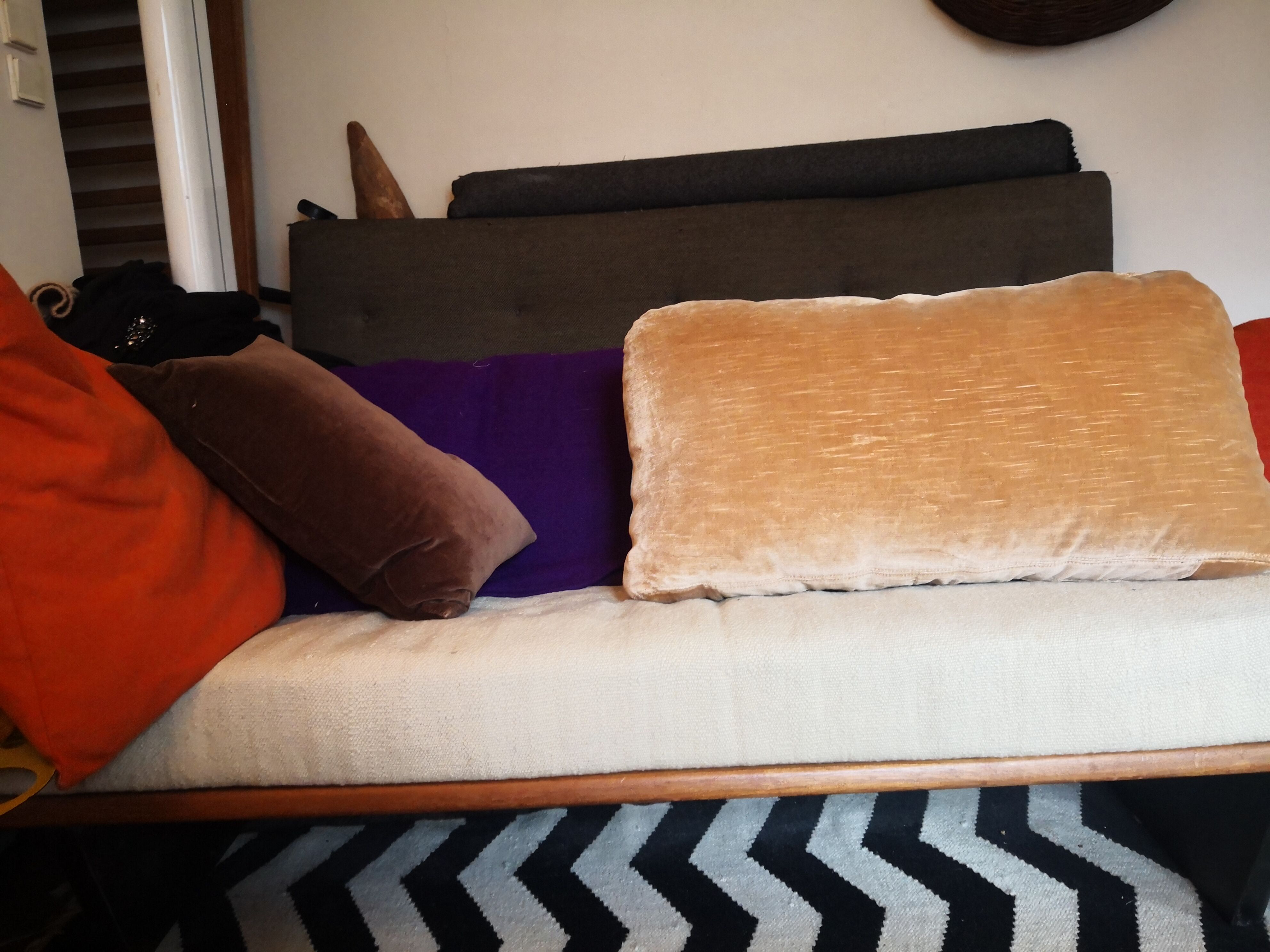 Velvet sofa