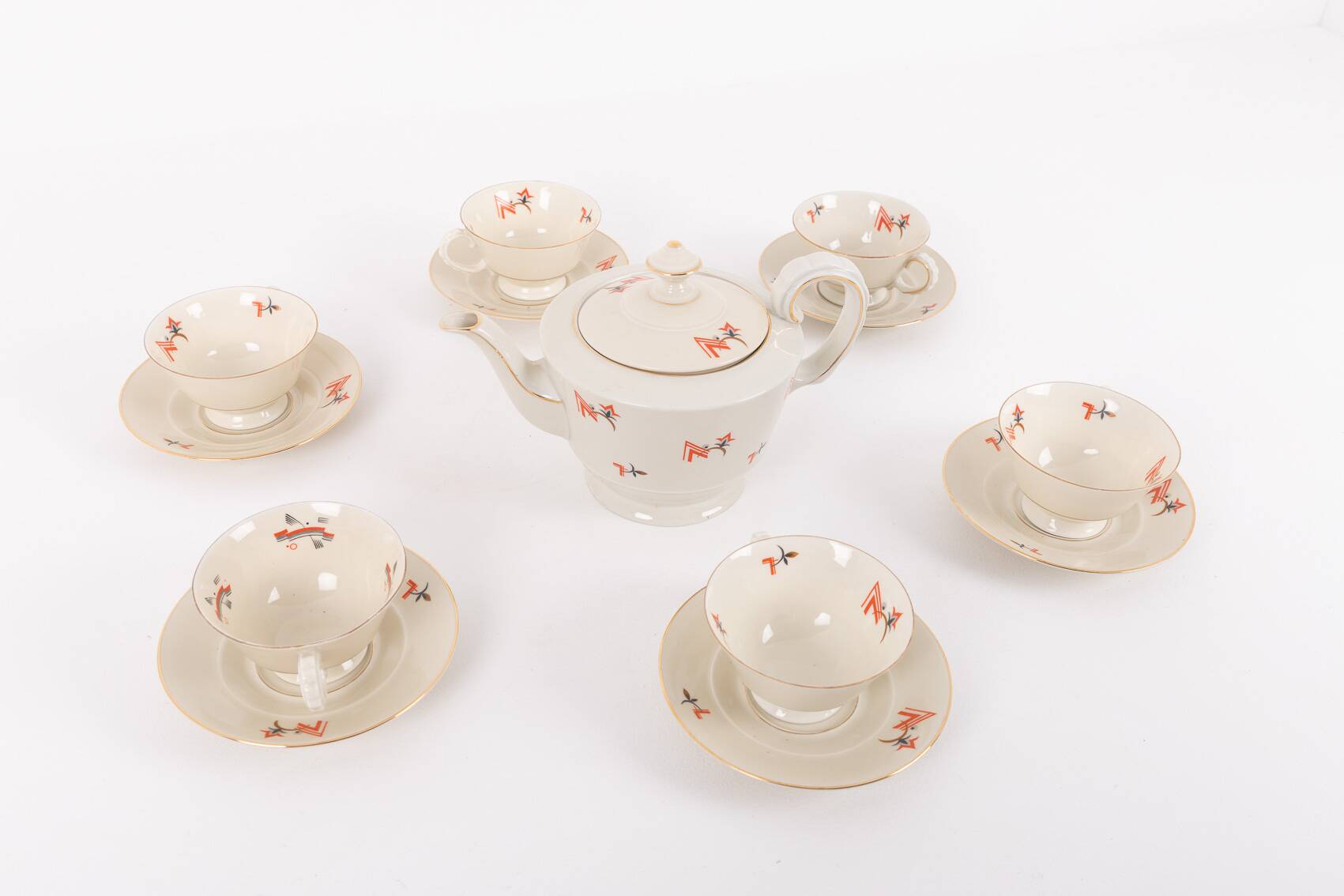 Vintage tea service from Johann Seltmann for Bavaria, Germany 1960’s