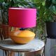 Albret lamp in colored ceramic, pebble shape, 1990