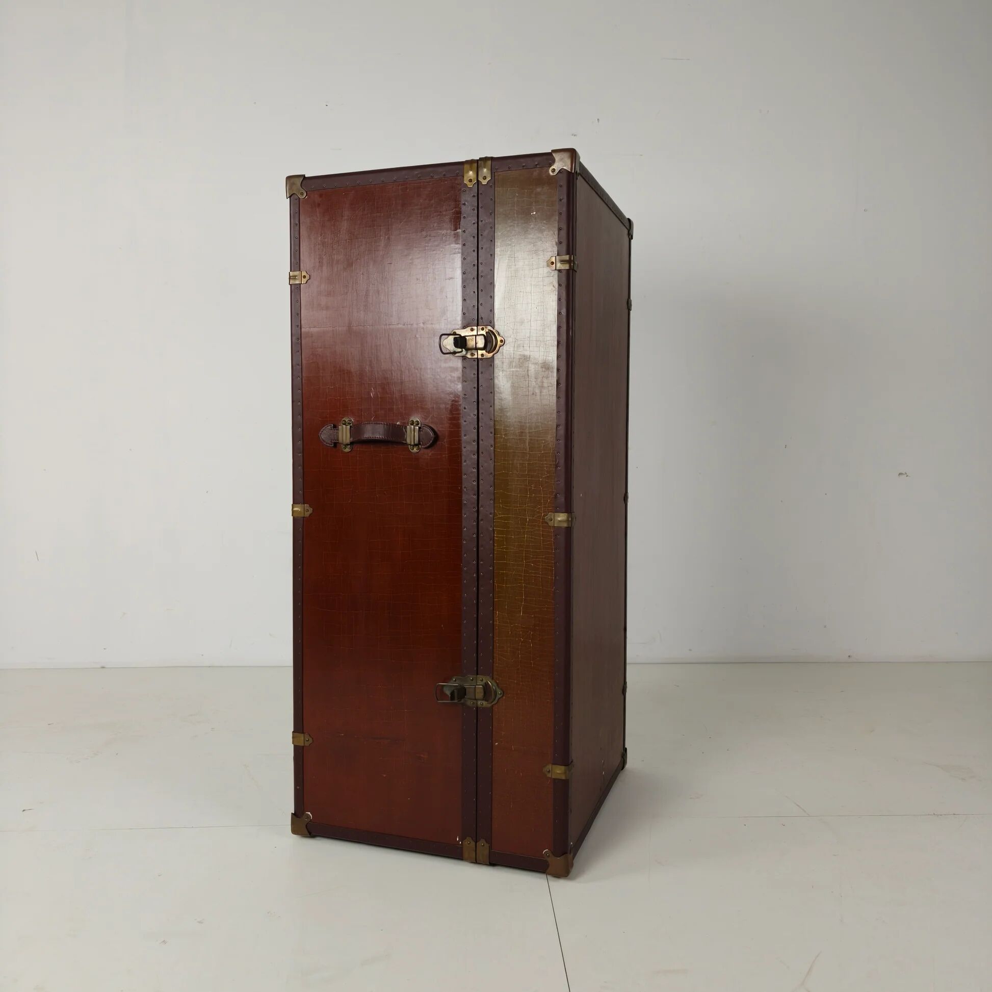 Starbay nautical steamer trunk campaign desk – 20th century