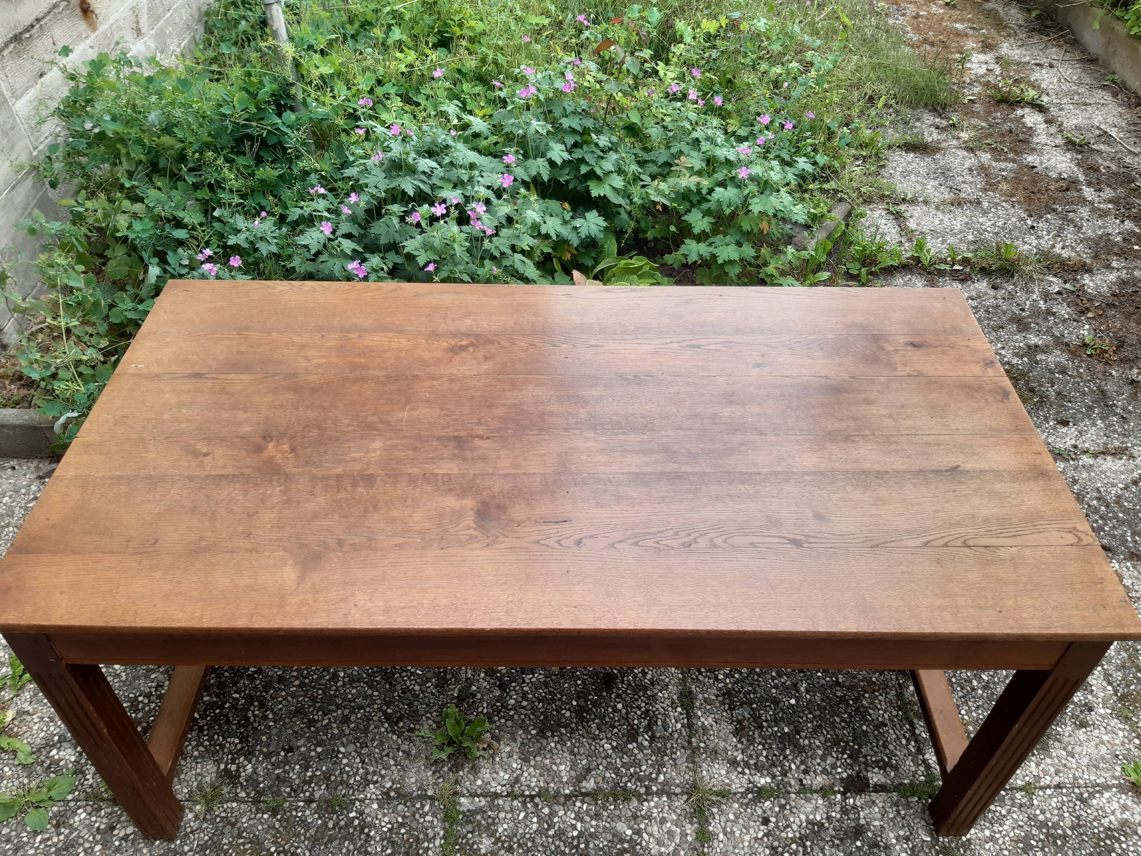 Large oak table circa 1940