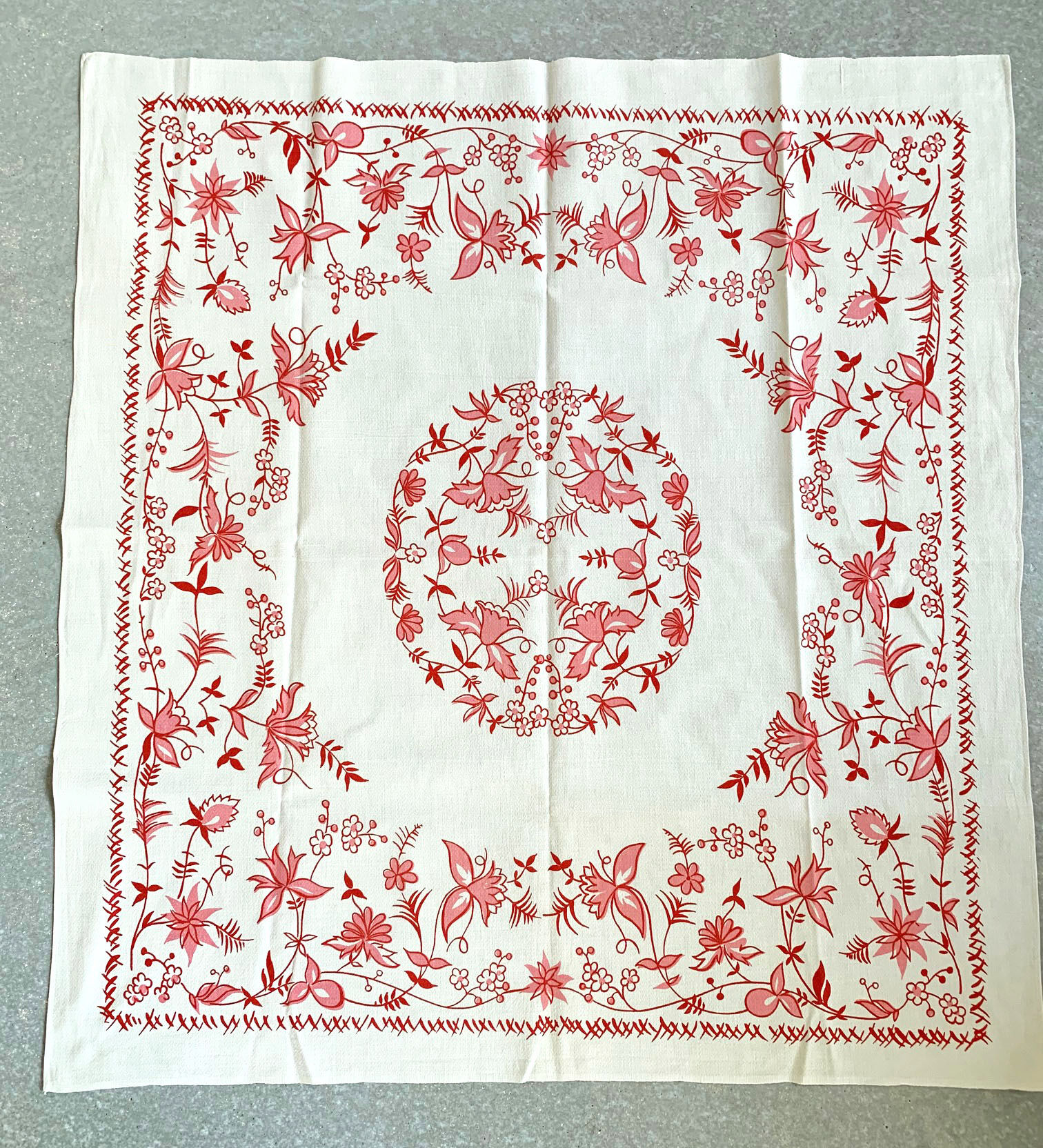 Nappe fleurie vintage