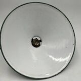 Enameled sheet metal cone pendant light