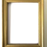 Rectangular golden wood frame