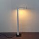 L-shaped metal floor lamp, 1970's/1980's