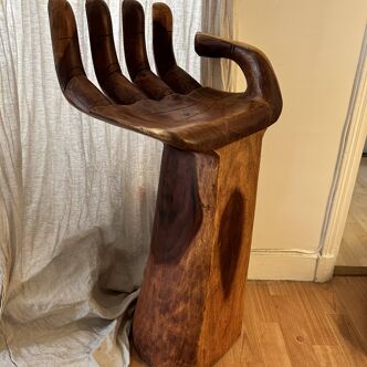 Handmade wooden stool