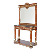 Console surmontée d'un miroir de style Empire