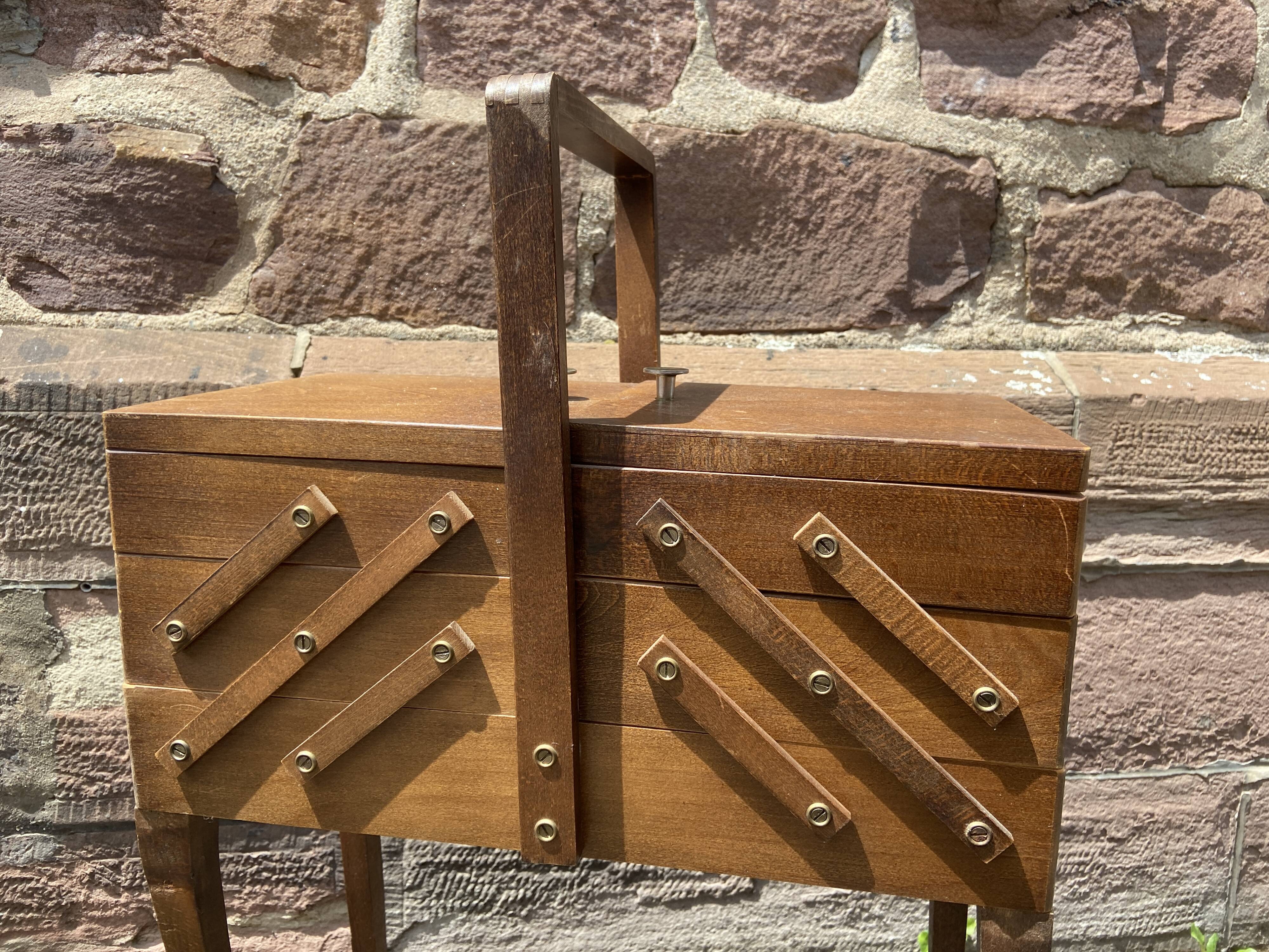 Vintage sewing basket