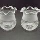 Set of 2 French Vintage Floral Replacement Chandelier/ Wall Light Shades