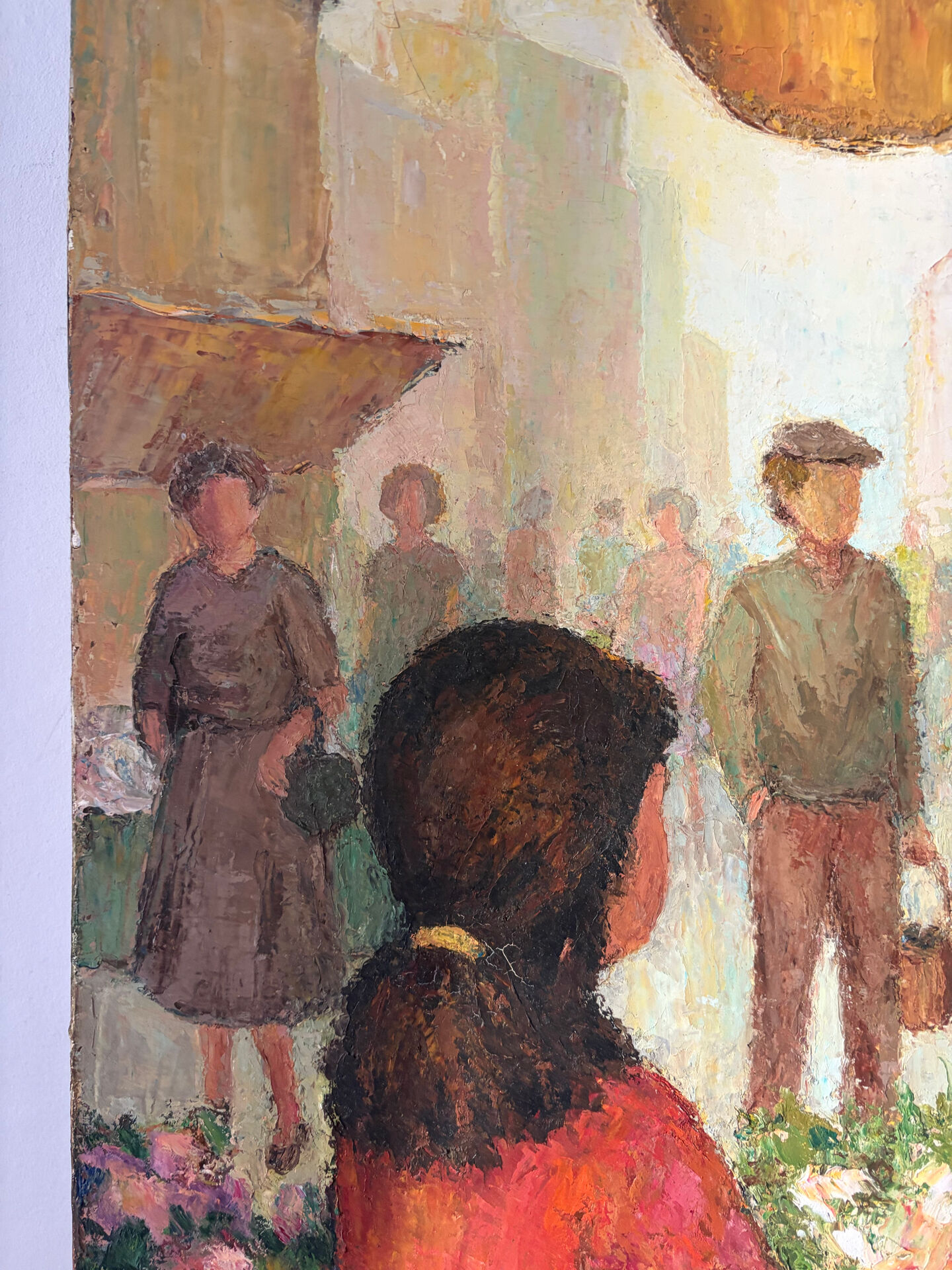 The Little Merchant, florist, oil on canvas