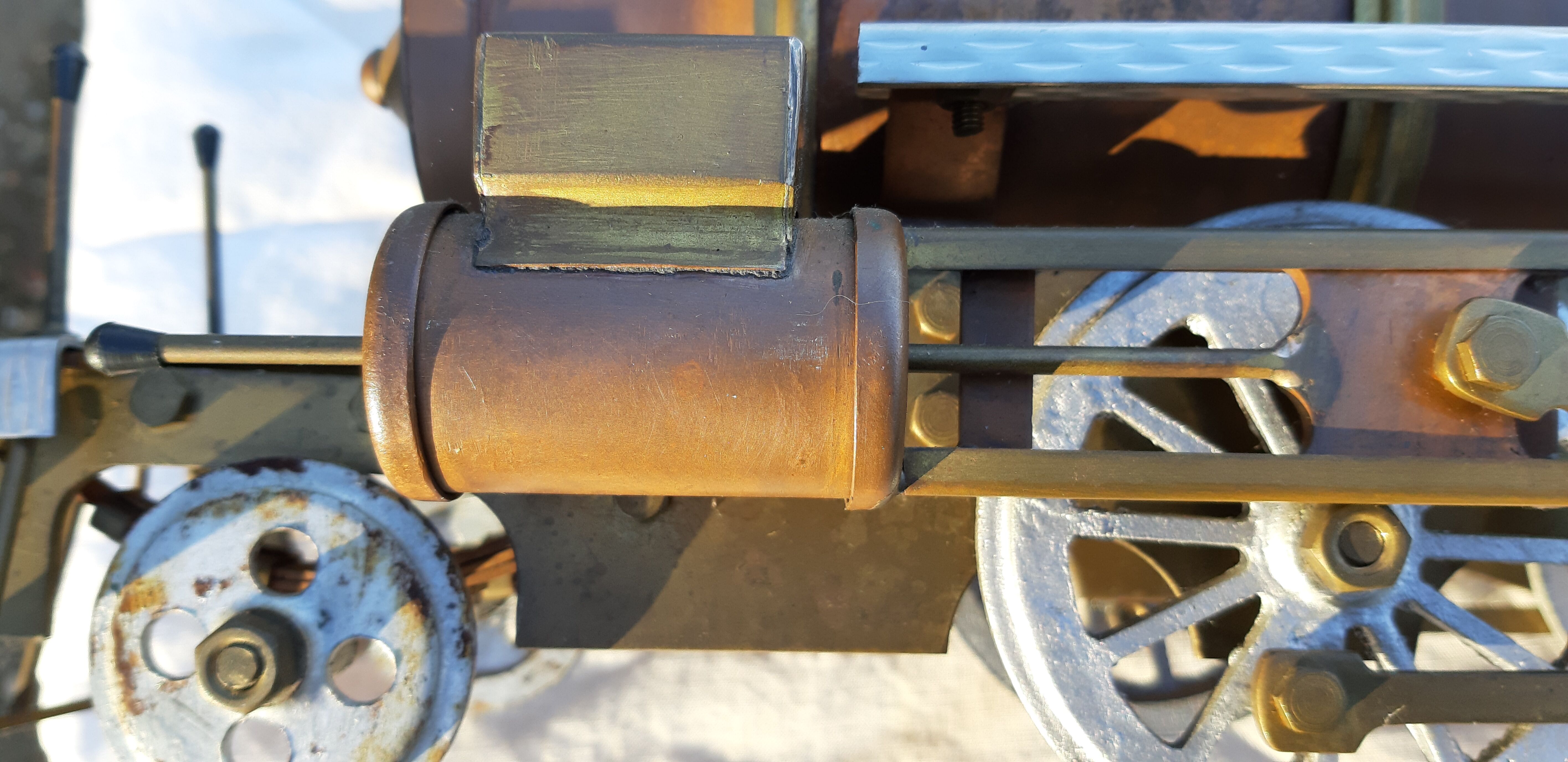 Locomotive copper red