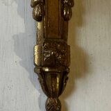 Brass wall sconce – goat head decoration – Louis XVI Empire style –