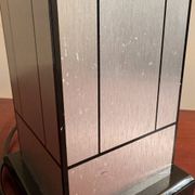 70s brushed aluminum lamp