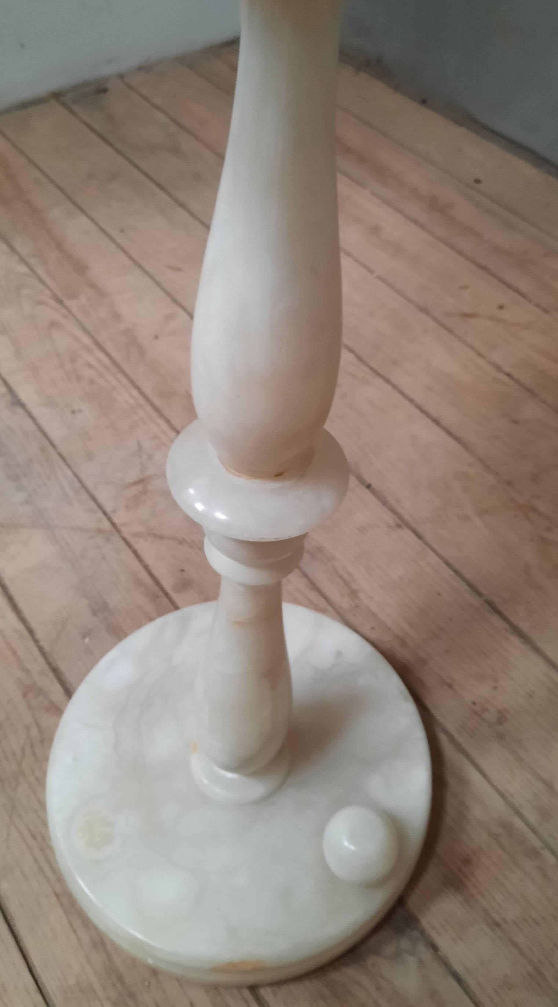 White marble stand