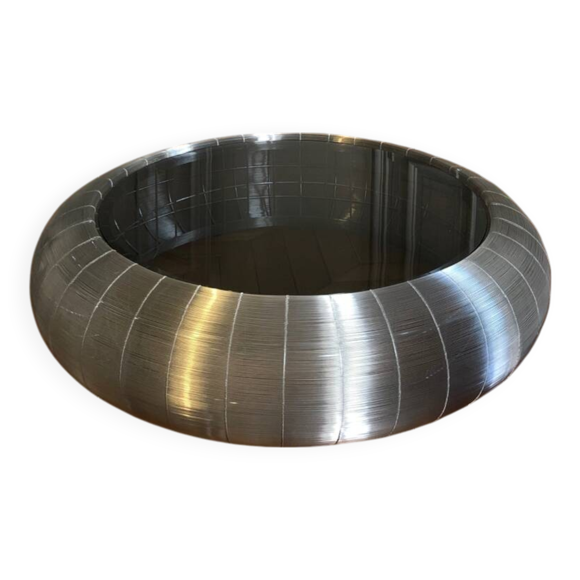 Large Roche Bobois designer wire coffee table