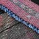 Pink Green Modern Oushak Runner Rug, 89x354Cm