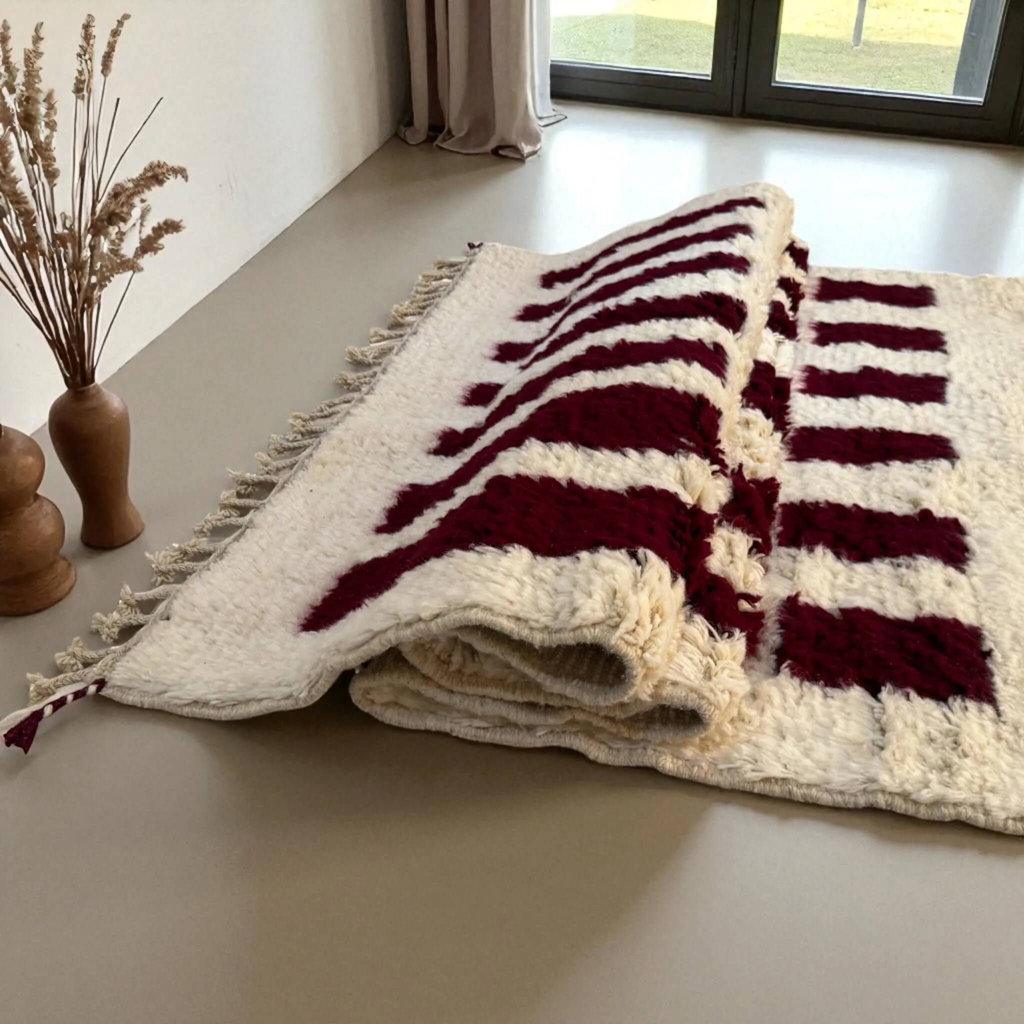 Traditional handmade wool rug 2.5 x 1.5 m