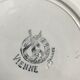 Service of 12 antique flat plates