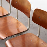 Set of 4 Result chairs 1st Edition by Friso Kramer for Ahrend de Cirkel 1958