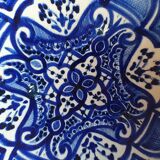 Large Moroccan dish or terracotta bowl, 42 cm diameter